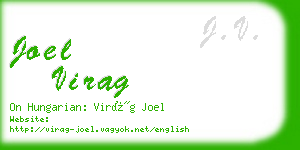 joel virag business card